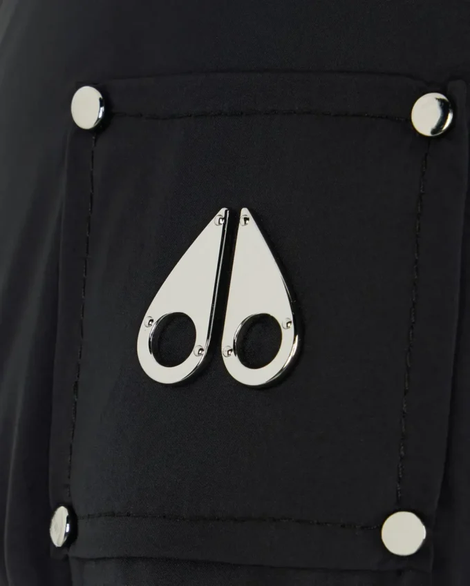 Belle Dune Long Shearling Trim Puffer