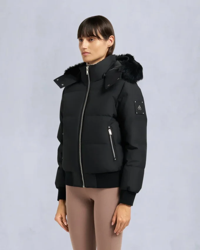 Bomberjacke mit Cloud-Shearling-Besatz