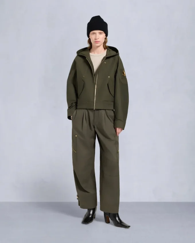 Bomberjacke mit Gold Series Logan-Lammfellbesatz