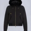 Bomberjacke mit Gold Series Logan-Lammfellbesatz