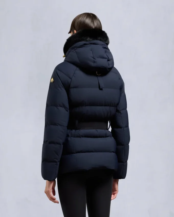 Gold Series Nyluxe Cambria Shearling Trim Jacke