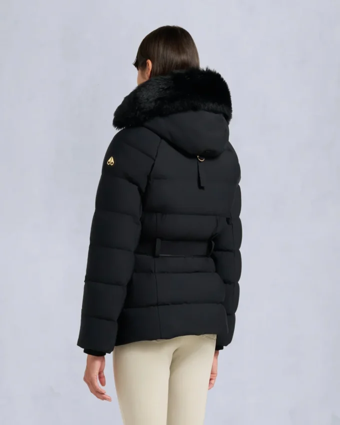 Gold Series Nyluxe Cambria Shearling Trim Jacke