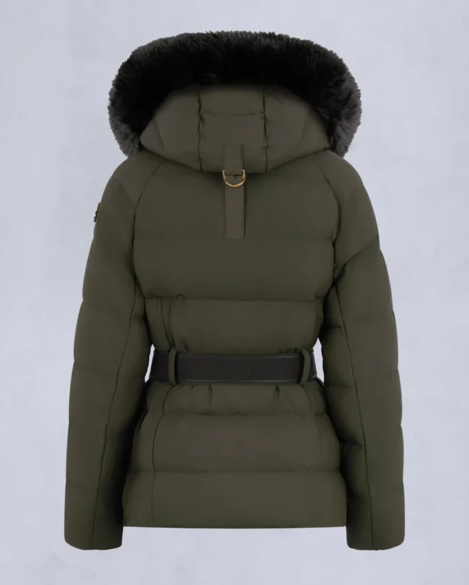 Gold Series Nyluxe Cambria Shearling Trim Jacke