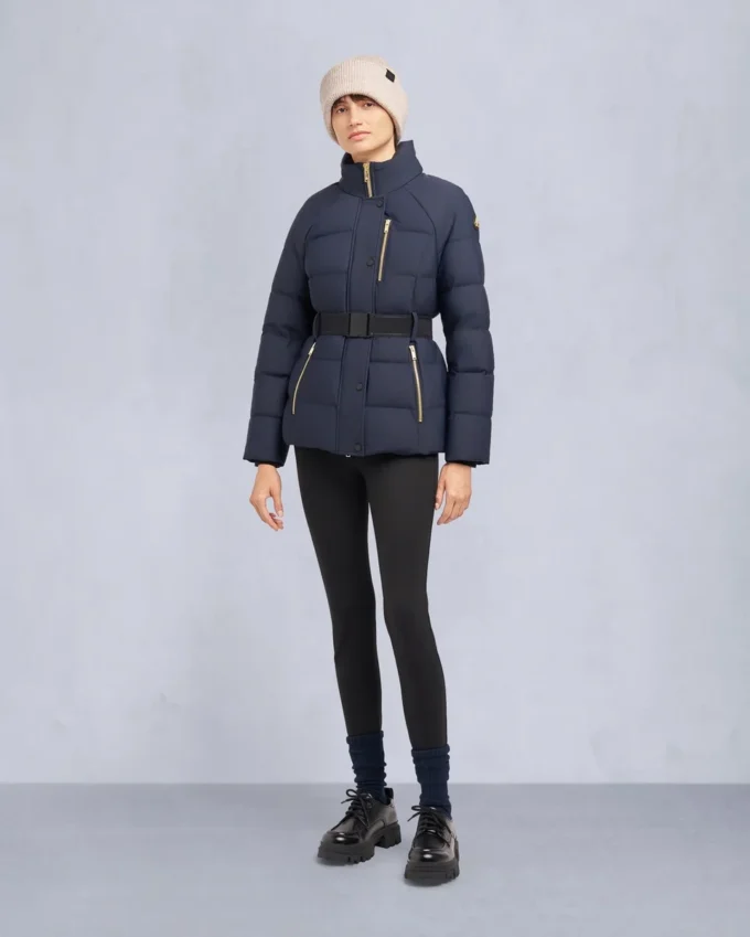 Gold Series Nyluxe Cambria Shearling Trim Jacke