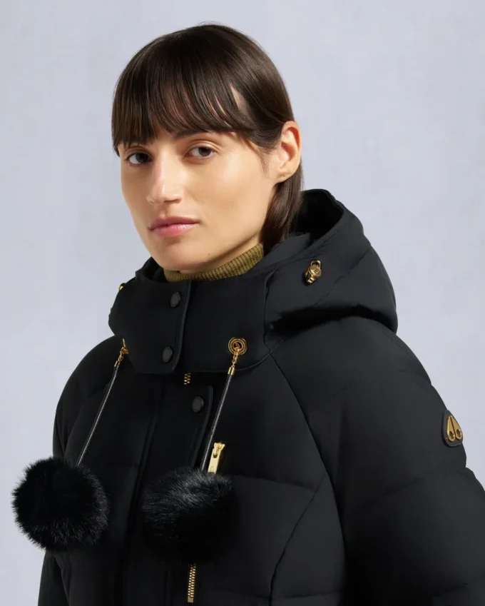 Gold Series Nyluxe Cambria Shearling Trim Jacke