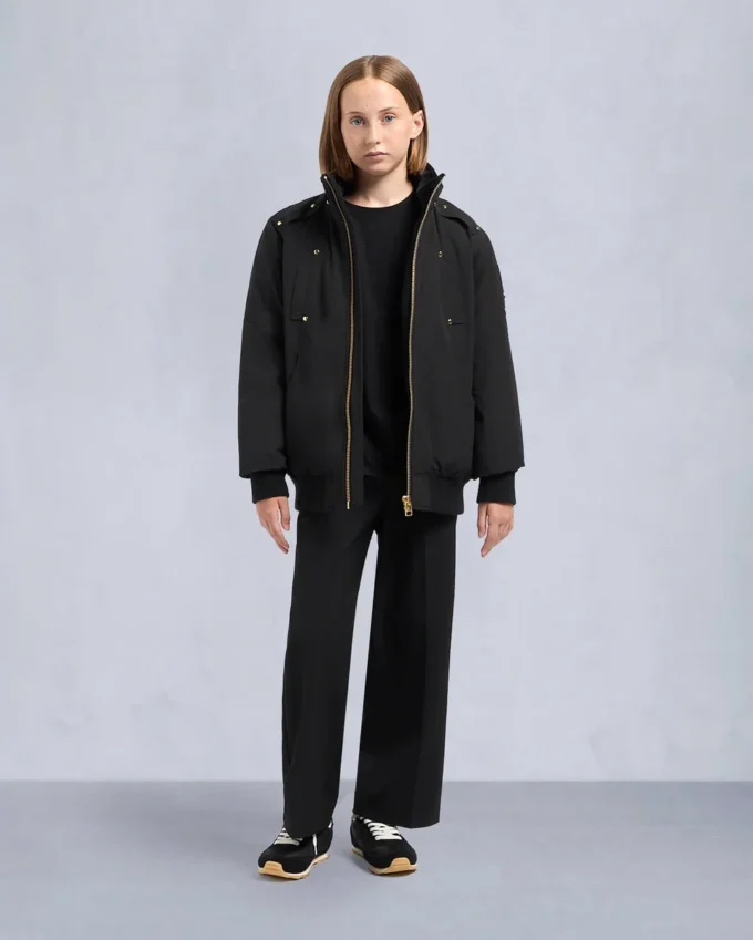 Kinder-Bomberjacke Unisex Original Gold Series mit Lammfellbesatz