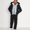 Kinder Unisex Original Bomberjacke mit Lammfellbesatz