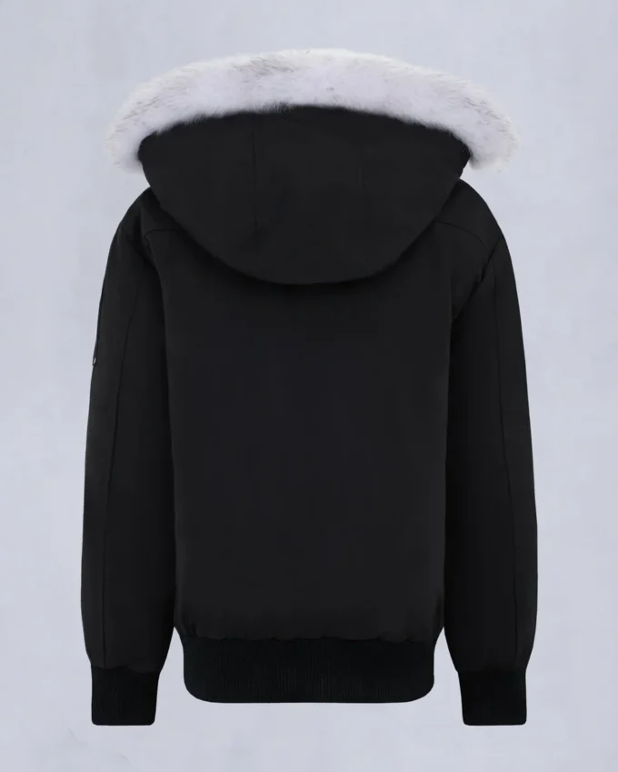 Kinder Unisex Original Bomberjacke mit Lammfellbesatz