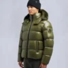 Kings Pufferjacke mit Lammfellbesatz
