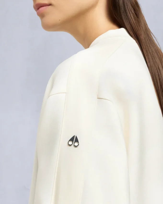 Mix Media Sweatshirt mit Rundhalsausschnitt