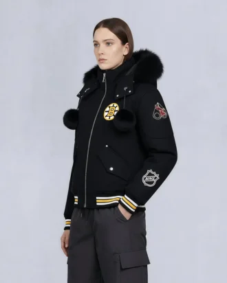 Nhl X Moose Knuckles Bruins Bomberjacke