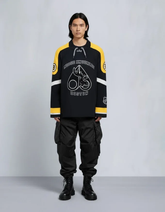 Nhl X Moose Knuckles Bruins Polo