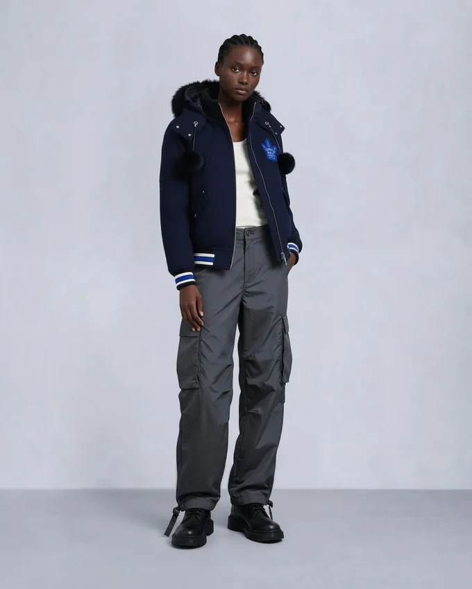 Nhl X Moose Knuckles Maple Leafs Bomberjacke