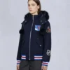 NHL x Moose Knuckles Rangers Bomberjacke