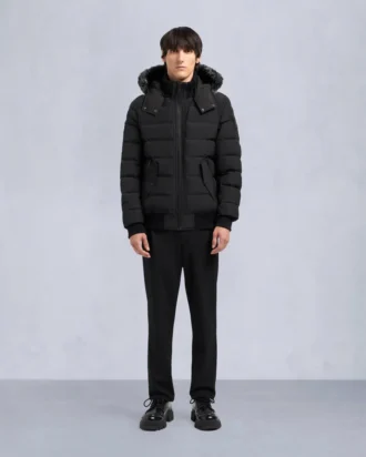 Onyx Scotchtown Bomberjacke mit Lammfellbesatz