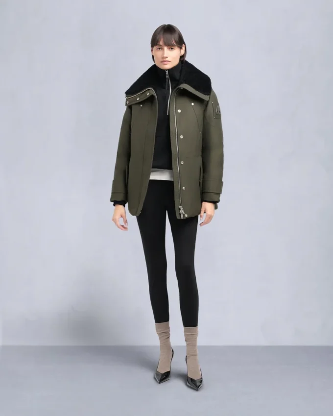 Original Aurora Shearling Trim Jacke