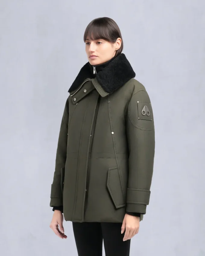 Original Aurora Shearling Trim Jacke