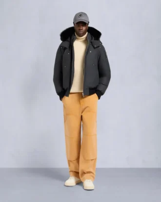 Original Ballistic Bomberjacke mit Lammfellbesatz