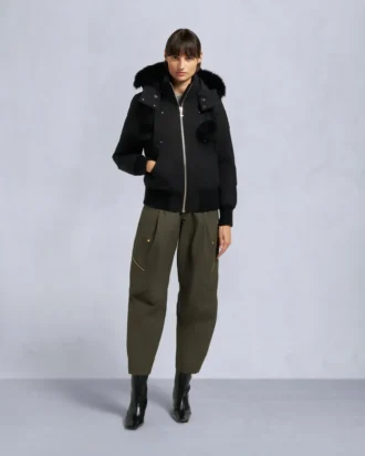 Original Debbie Bomberjacke mit Lammfellbesatz