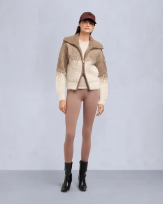 Palmer-Pullover mit durchgehendem Reißverschluss