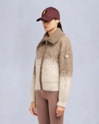 Palmer-Pullover mit durchgehendem Reißverschluss