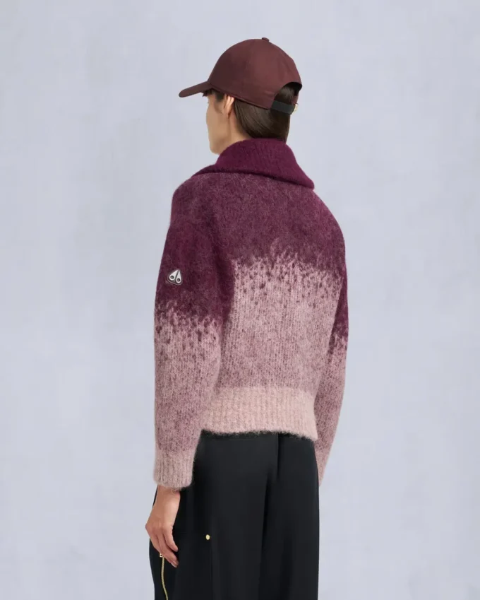 Palmer-Pullover mit durchgehendem Reißverschluss