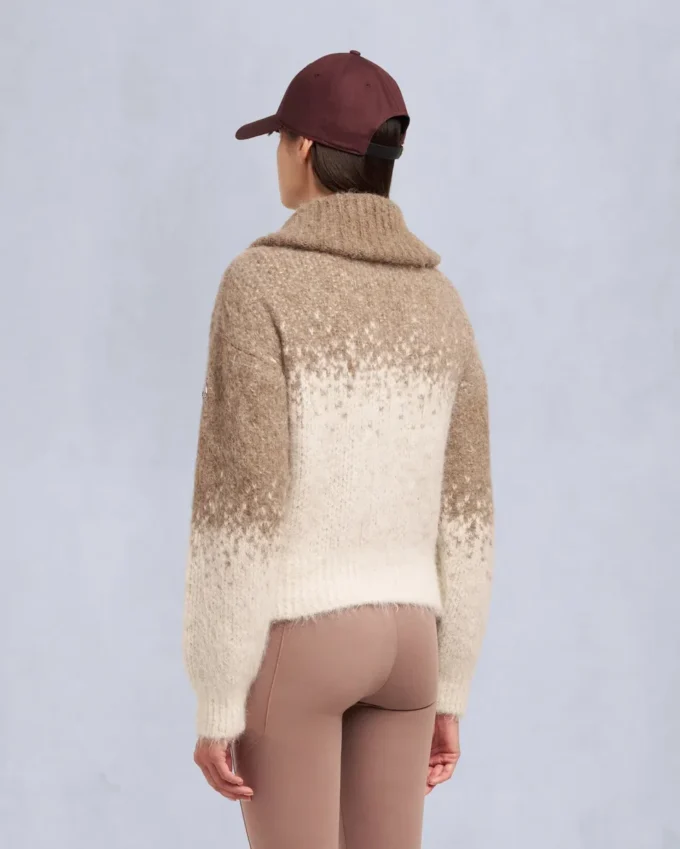 Palmer-Pullover mit durchgehendem Reißverschluss