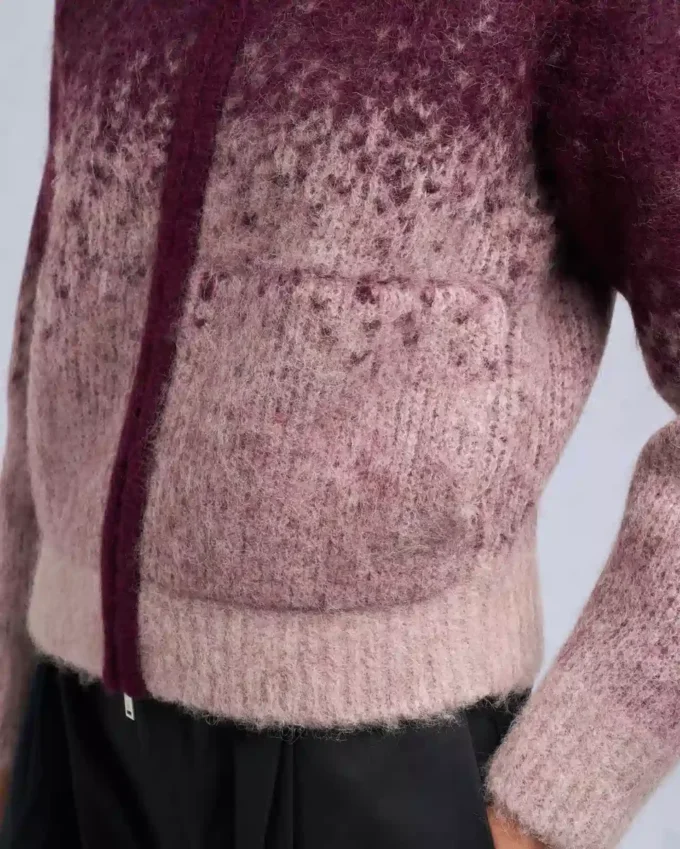 Palmer-Pullover mit durchgehendem Reißverschluss