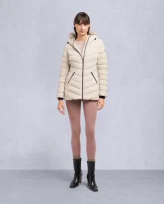 Roselawn Shearling Trim Jacke