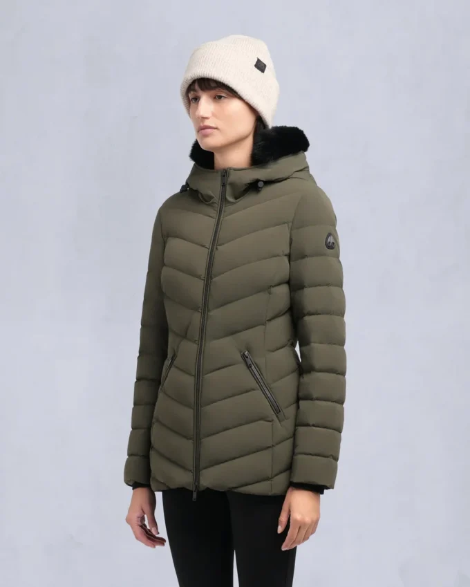 Roselawn Shearling Trim Jacke