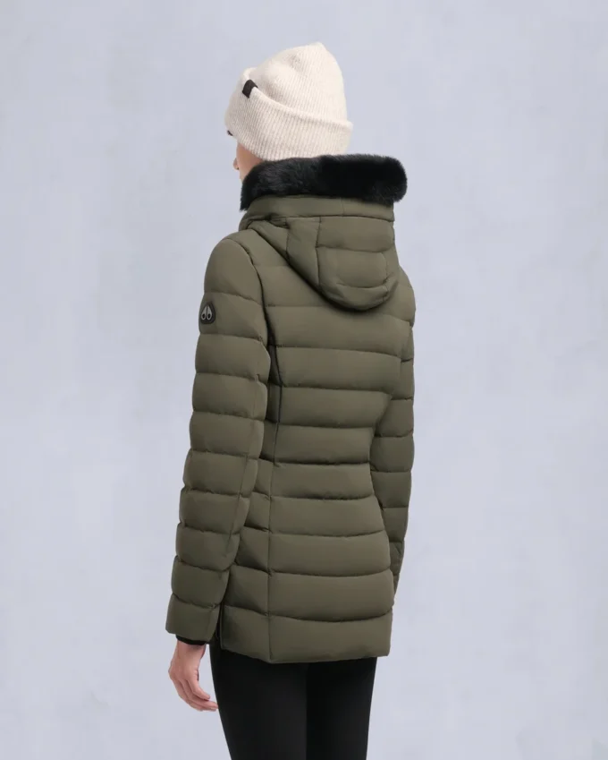 Roselawn Shearling Trim Jacke