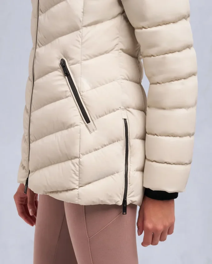 Roselawn Shearling Trim Jacke