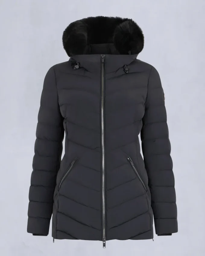 Roselawn Shearling Trim Jacke